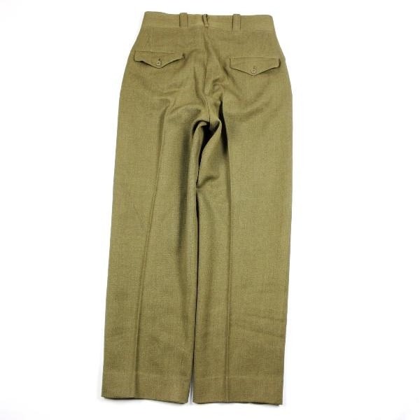 Officers OD wool serge field trousers - W33 L32