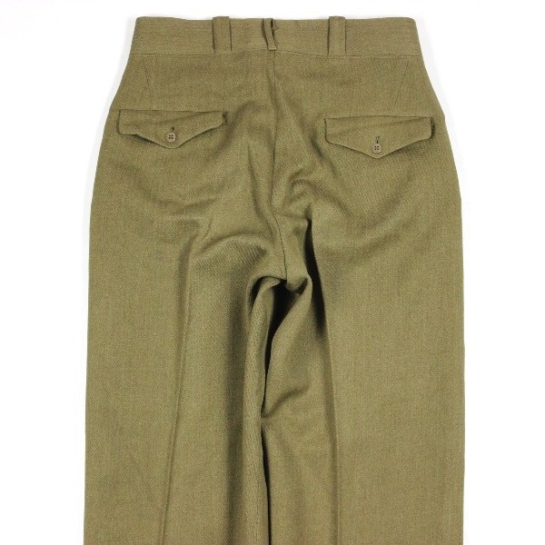 Officers OD wool serge field trousers - W33 L32