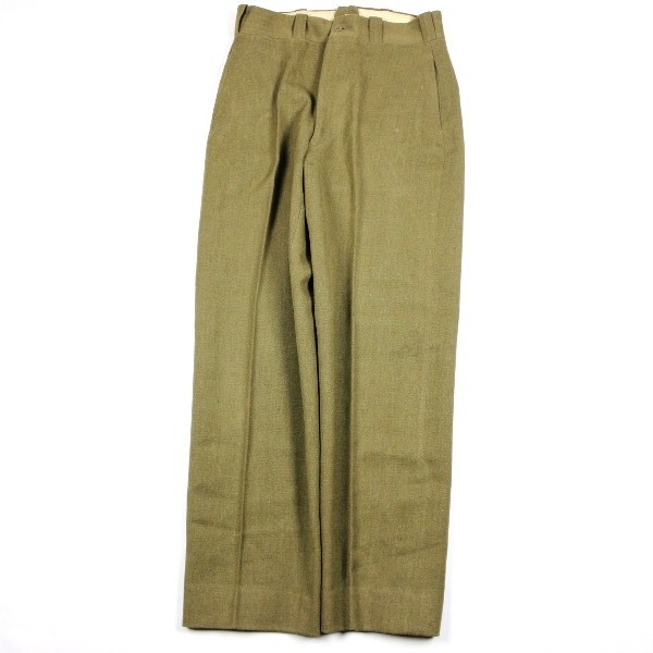 Officers OD wool serge field trousers - W33 L32