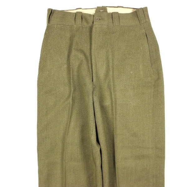 Officers OD wool serge field trousers - W33 L32