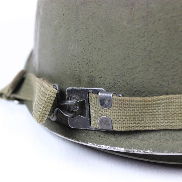 M1 helmet w/ Westinghouse liner - Front seam - Swivel bale