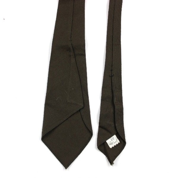 Dark OD wool service necktie