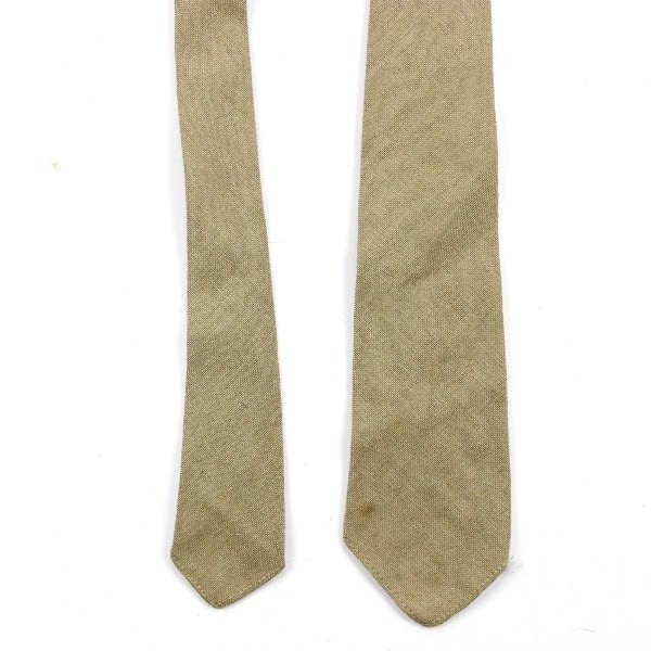 Khaki / Tan wool service necktie