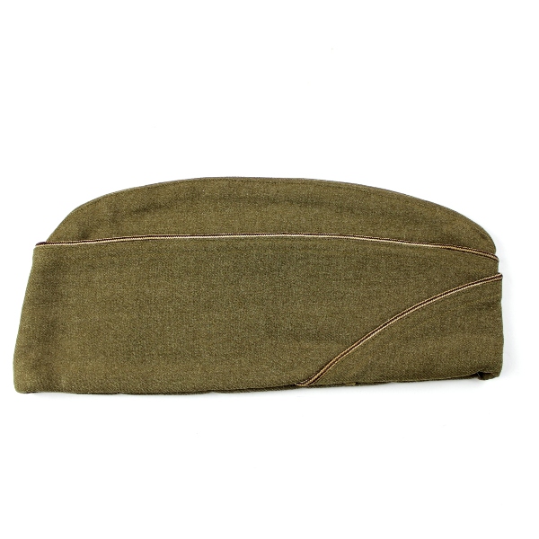 EM OD wool garrison cap - Medical Corps - 7 1/8 - Identified