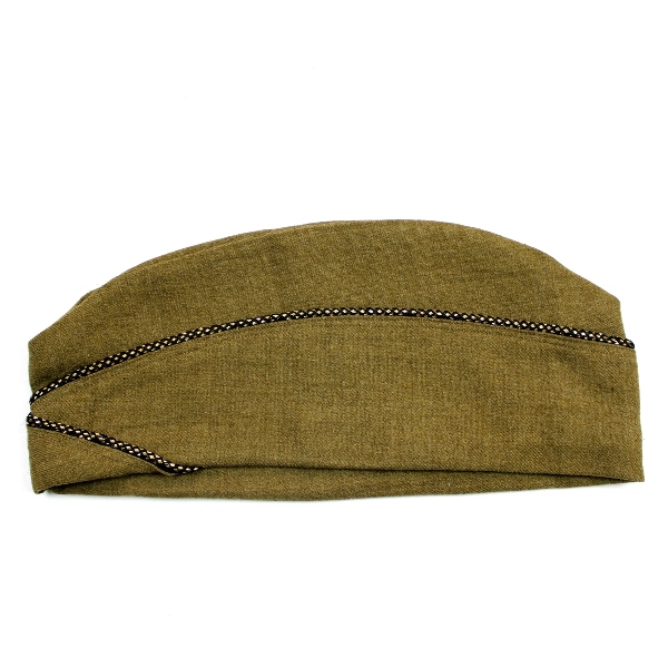 Pre-WWII Officers OD wool garrison cap - 6 3/4