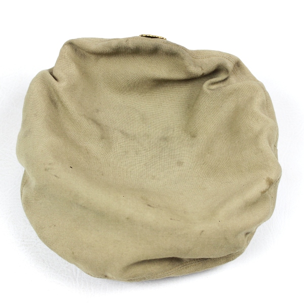 Officers khaki / tan wool dress service cap - Size 7 1/8