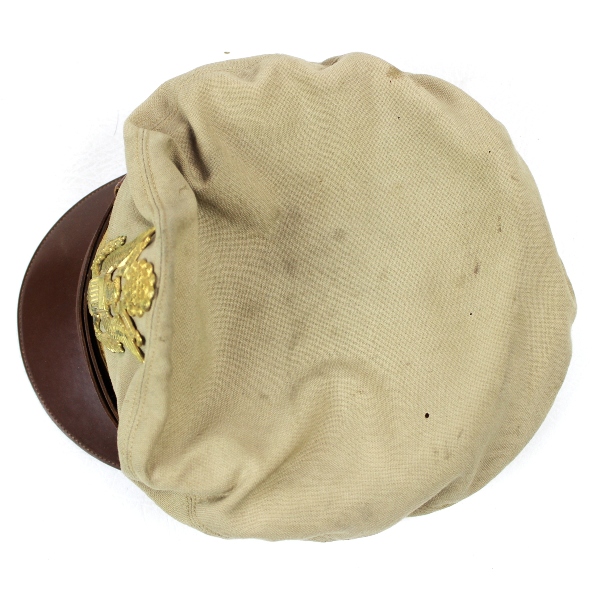 Officers khaki / tan wool dress service cap - Size 7 1/8