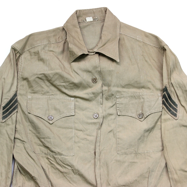 USMCWR enlisted women khaki / tan service shirt - Identified