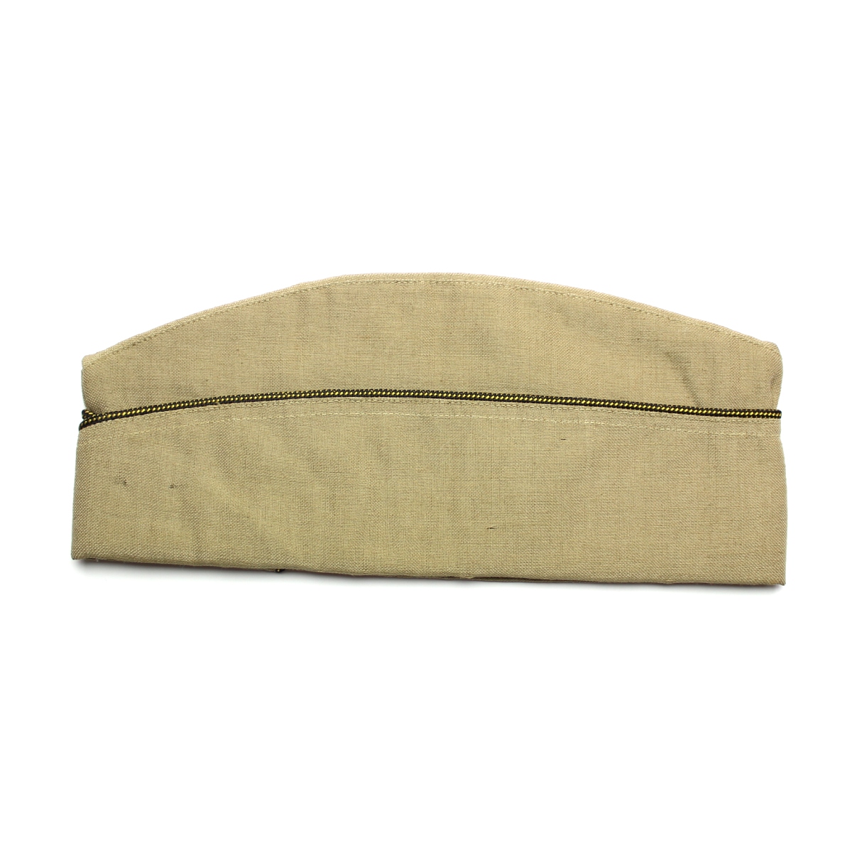 Officers khaki / tan wool garrison cap - 7 1/2