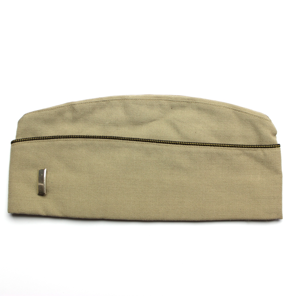 Officers khaki / tan wool garrison cap - 6 7/8 - 1945