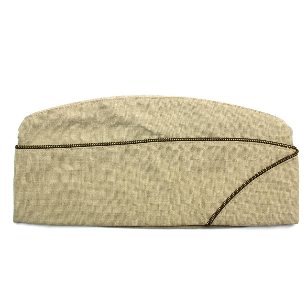 Officers khaki / tan wool garrison cap - 6 7/8 - 1945