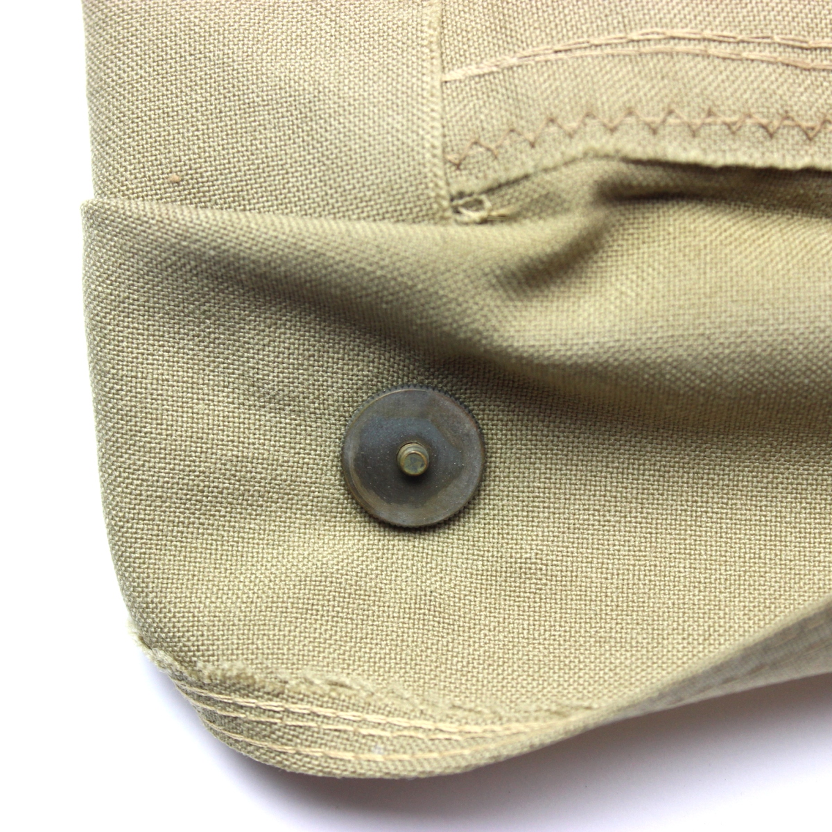 USMC khaki / tan wool garrison cap w/ EGA - 7 1/4