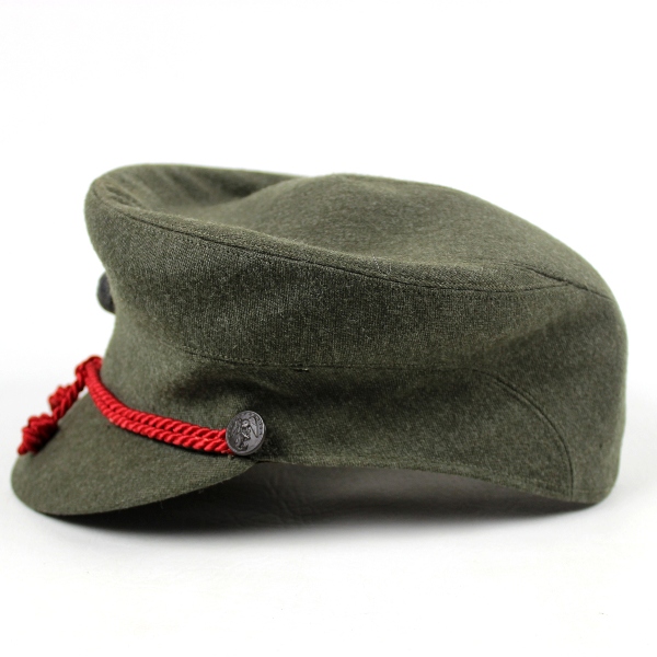 USMCWR forest green officer dress cap - Identified