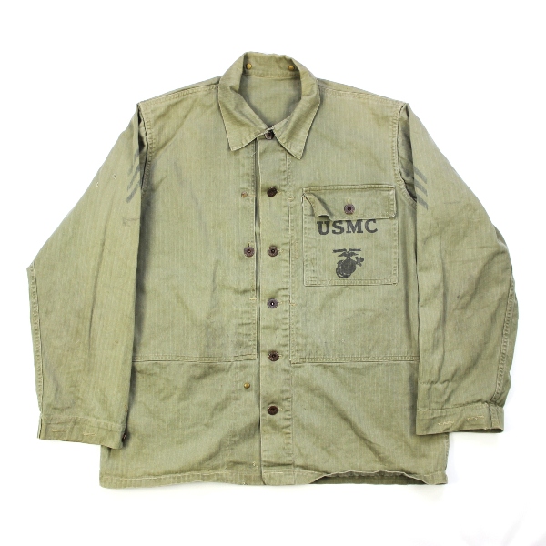 44th Collectors Avenue - USMC P44 HBT field jacket - stenciled 