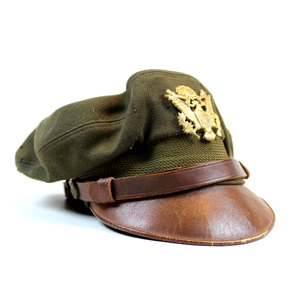 US Army Air Forces officers OD crusher cap - Bancroft Flighter