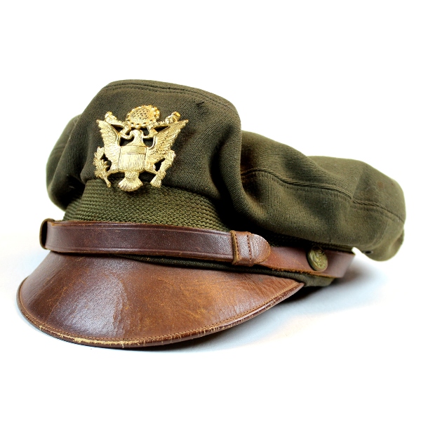 US Army Air Forces officers OD crusher cap - Bancroft Flighter