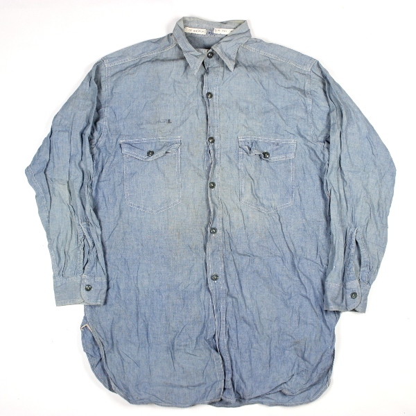 US Navy chambray utility shirt - Identified