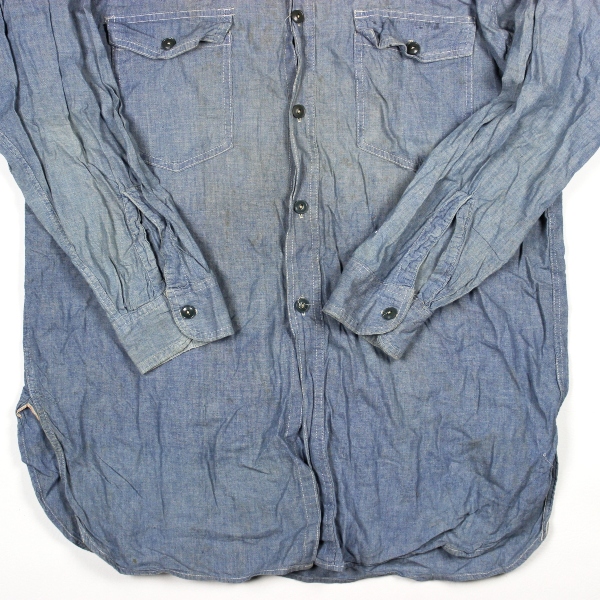 US Navy chambray utility shirt - Identified