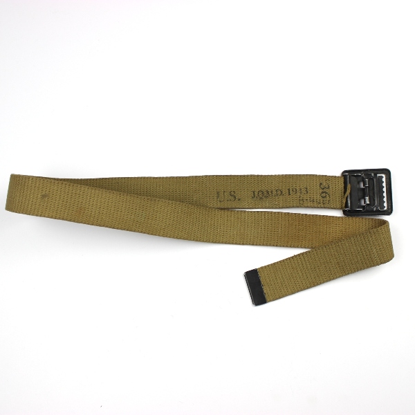 M1937 enlisted men cotton webbing trousers belt - JQMD 43