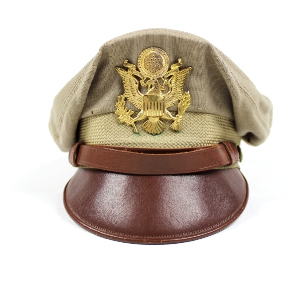 USAAF khaki Bancroft Flighter officers dress cap