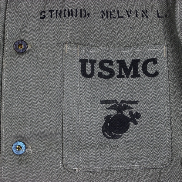 USMC P41 HBT jacket - Identified - Size 36