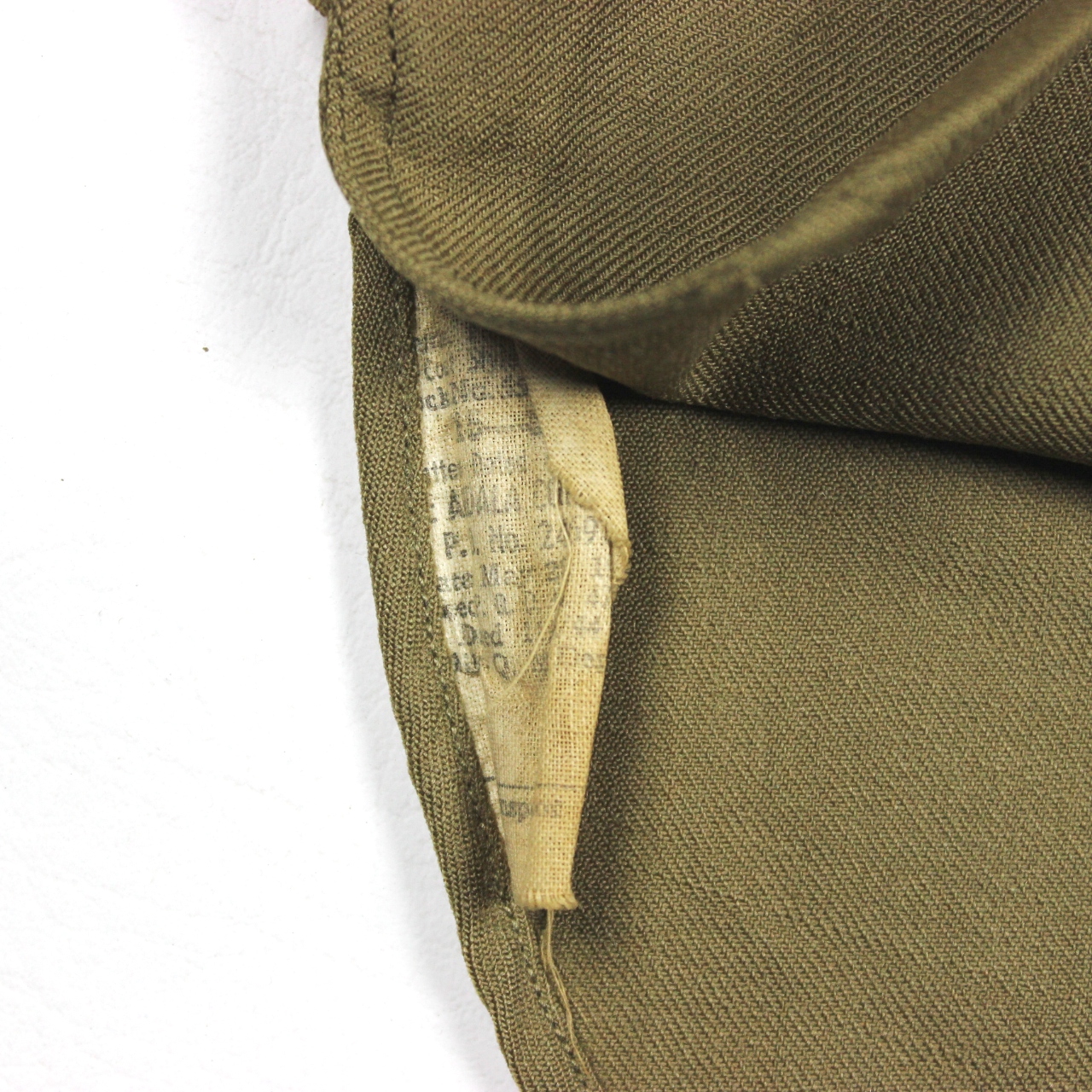 USAAF OD wool flannel enlisted men field shirt - 15 x 32