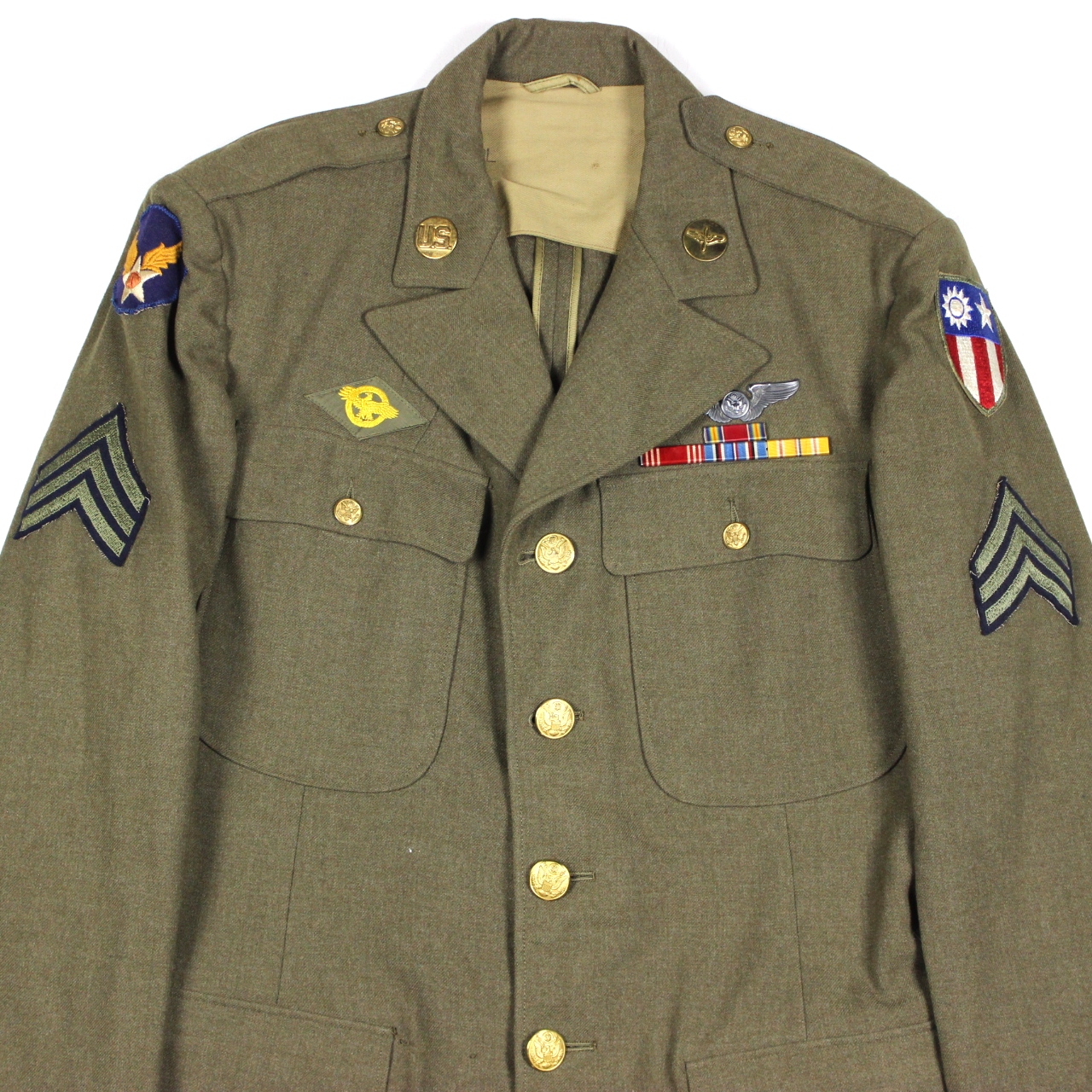 USAAF enlisted men 4-pocket dress jacket - CBI AF 