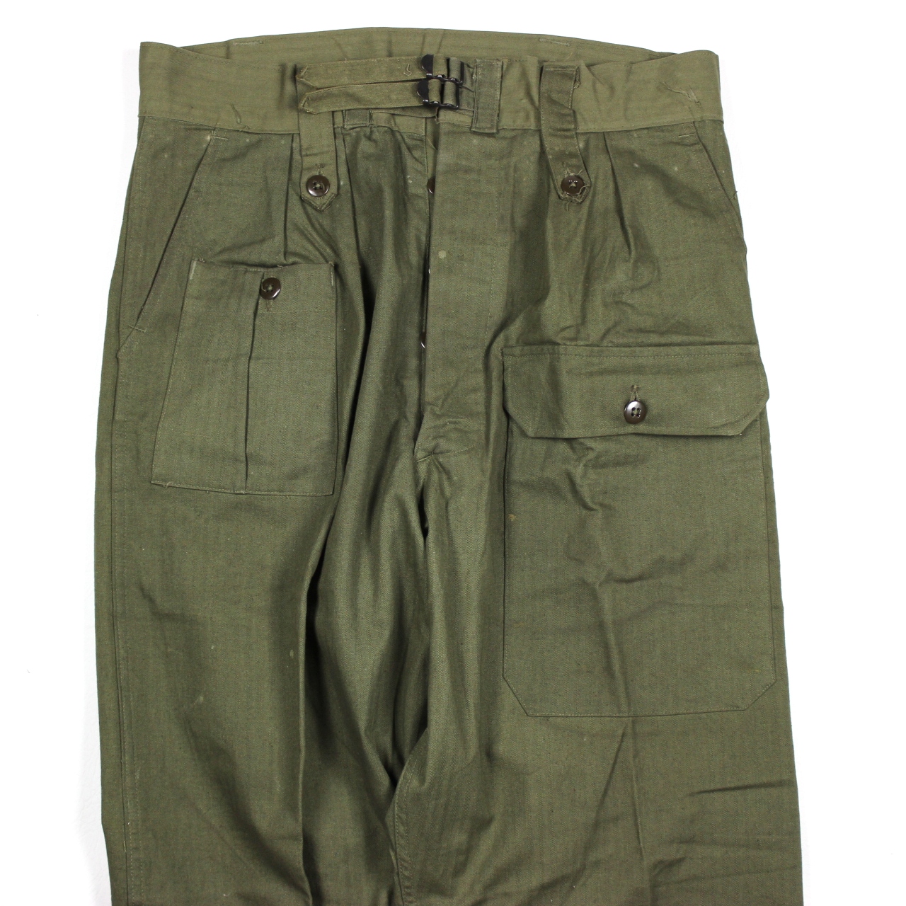 44th Collectors Avenue - Scarce HBT Jungle trousers - British War 