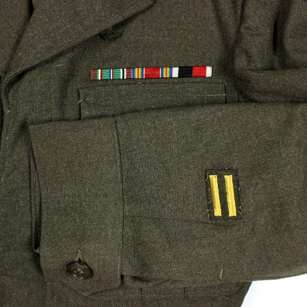 US Army EM Ike dress jacket - Bullion 3rd Army / USAEUR