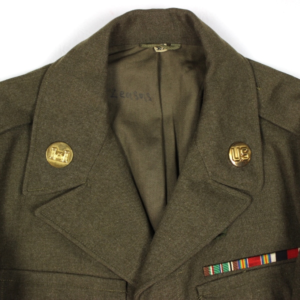 US Army EM Ike dress jacket - Bullion 3rd Army / USAEUR