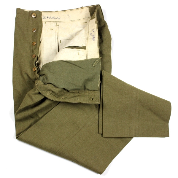 US Army M1937 OD Mustard field trousers - W33 L31