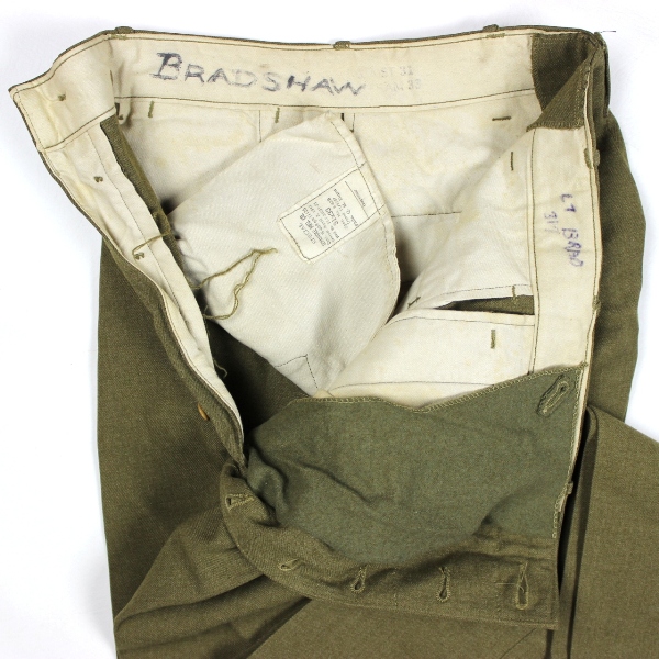 US Army M1937 OD Mustard field trousers - W33 L31