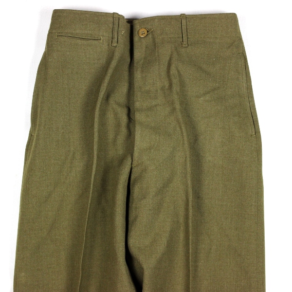 US Army M1937 OD Mustard field trousers - W33 L31