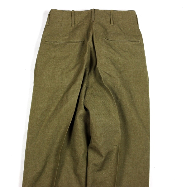 US Army M1937 OD Mustard field trousers - W33 L31