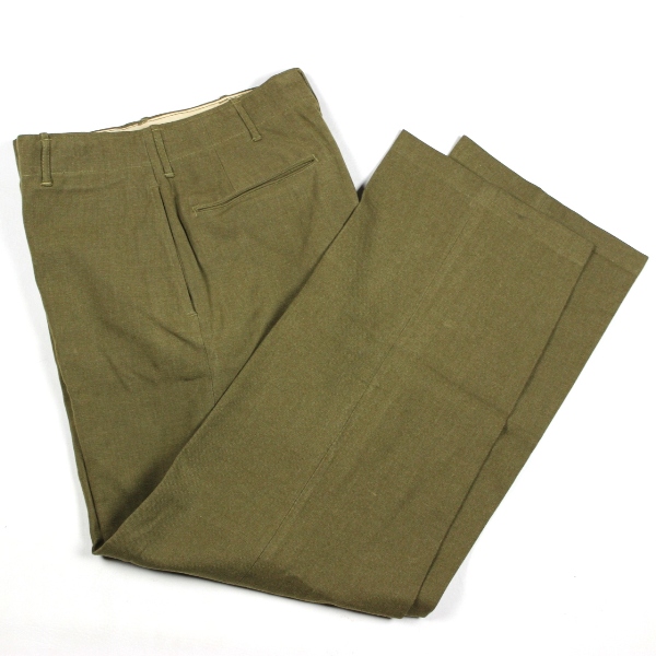 US Army M1937 OD Mustard field trousers - W33 L31