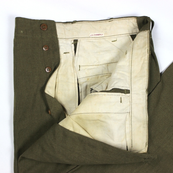 US Army M1937 OD Mustard field trousers - W33 L31