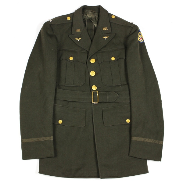 USAAF OD wool gabardine officers dress jacket - 8th AF British Made
