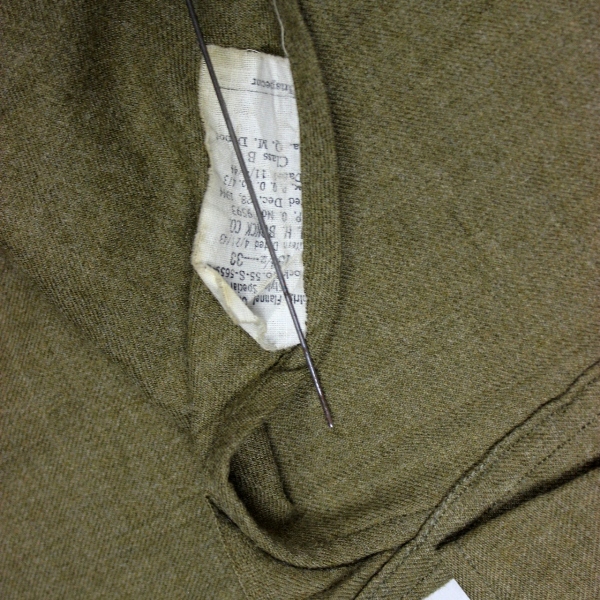 US Army wool serge service shirt - 2nd Armored Division