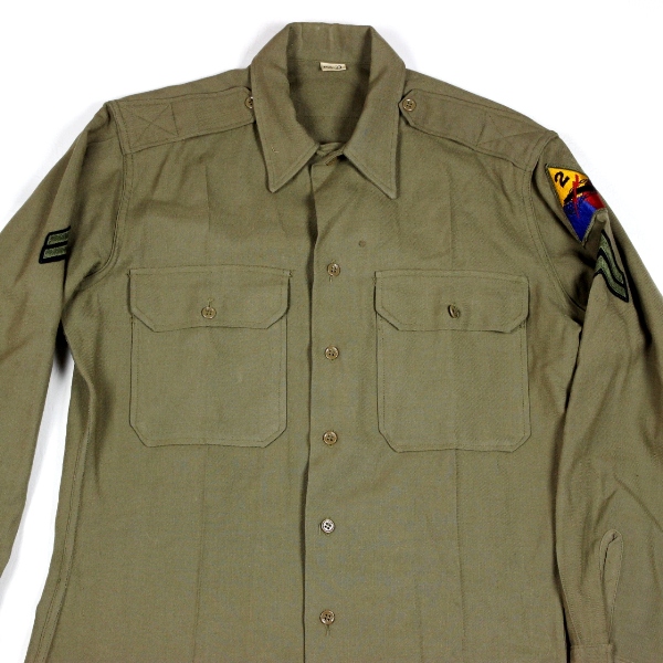 44th Collectors Avenue - US Army wool serge service shirt - 2nd