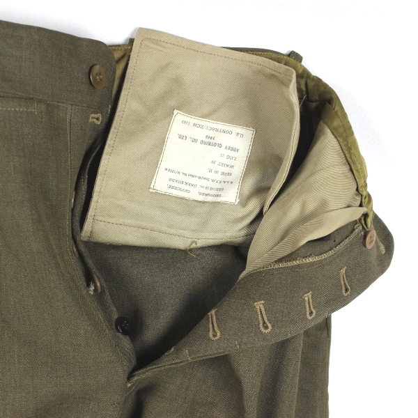 US Army officers OD wool trousers - British Made