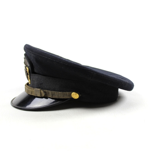 US Navy officer dress visor cap - Bancroft