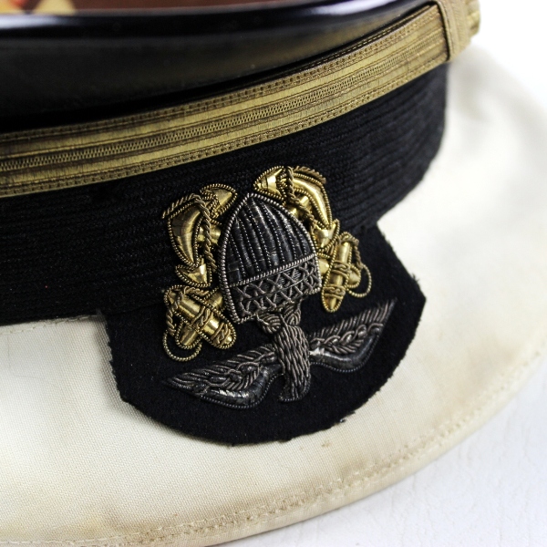 US Navy officer dress visor cap - Bullion insignia