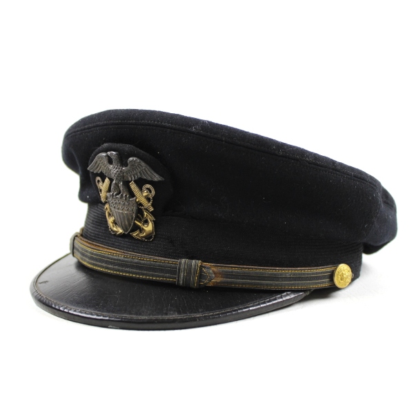 Pre-WWII US Navy officer dress visor cap