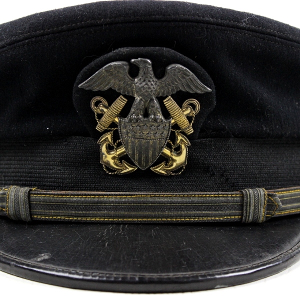 Pre-WWII US Navy officer dress visor cap