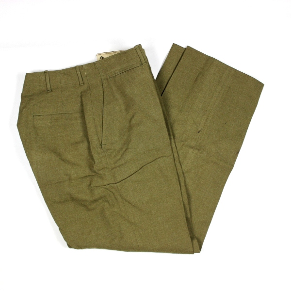 M1937 OD wool serge field trousers - W32 L33