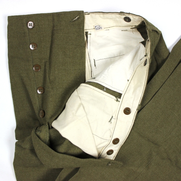 M1937 OD wool serge field trousers - W32 L33