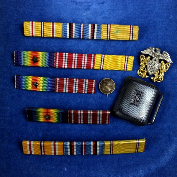 US Naval officer dress bicorn, epaulets, belt and cape