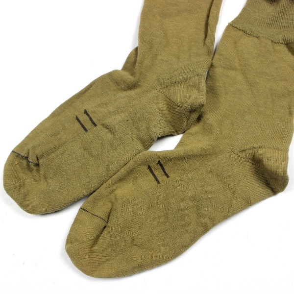 US Army OD wool cotton blend socks - Size 11