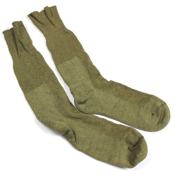 US Army OD wool-cotton blend socks - Size 10 1/2