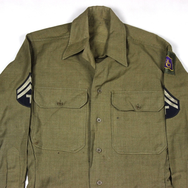 STUNNING Ike Jacket + uniform bag -71st Sig Svc Bn